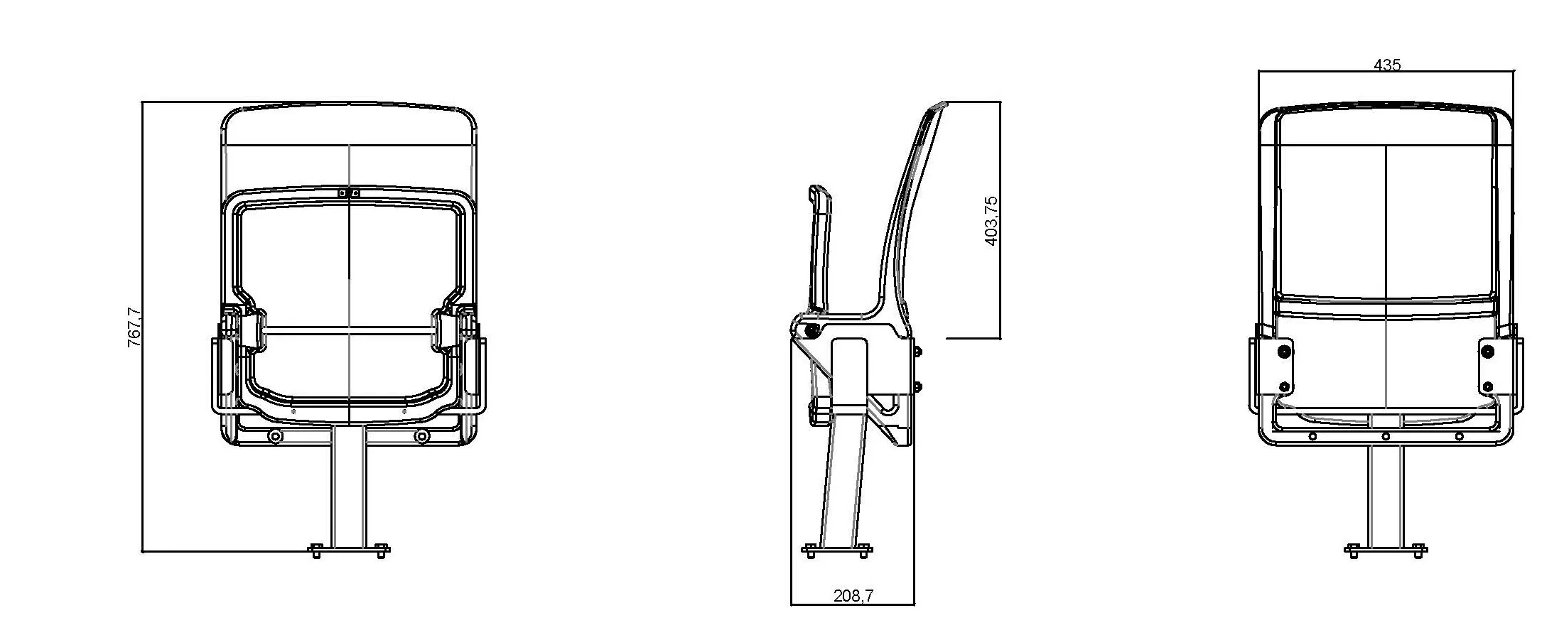 Omega 211 Central to Floor Connection