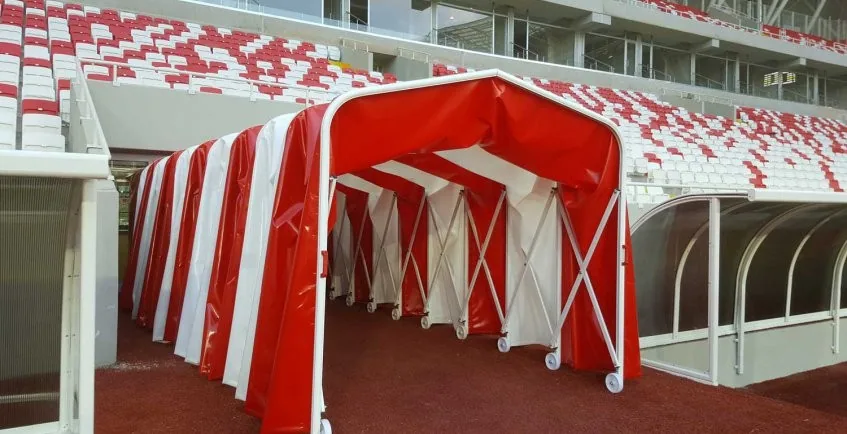 Football Player Exit Tunnel